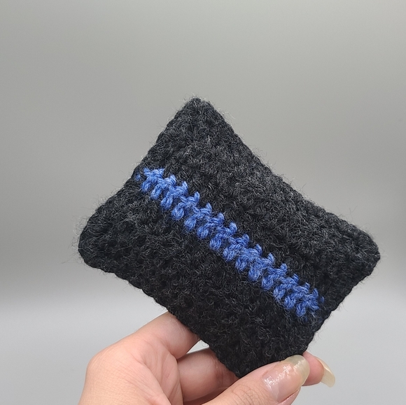 Thin blue line decorative flag, car accessories, office decor, police officer - Picture 9 of 11